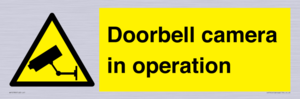 Doorbell camera in operation